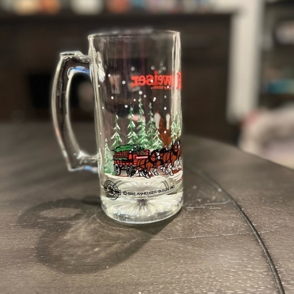 Budweiser Glass Mug - Picture 2 of 3
